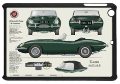 Jaguar E-Type Roadster S1 1961-68 Small Tablet Covers